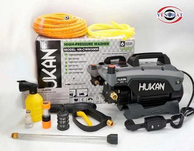 Máy xịt rửa xe Hukan HK-CWM3000 có chỉnh áp