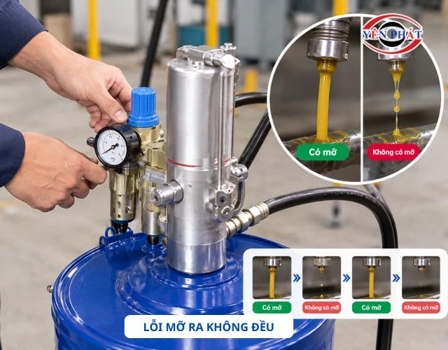 Mỡ ra không đều, cần sửa chữa ngay
