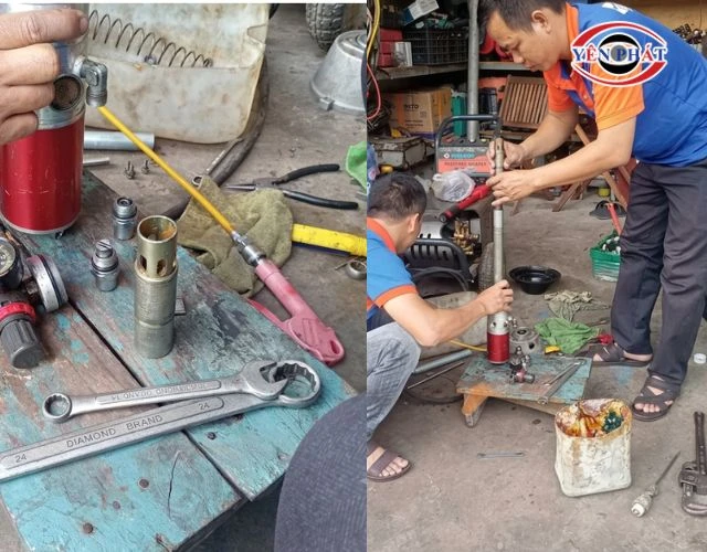 Mang máy bơm mỡ đi sửa trong trường hợp nào