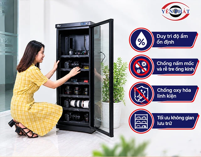 Lợi ích vượt trội khi sử dụng tủ chống ẩm