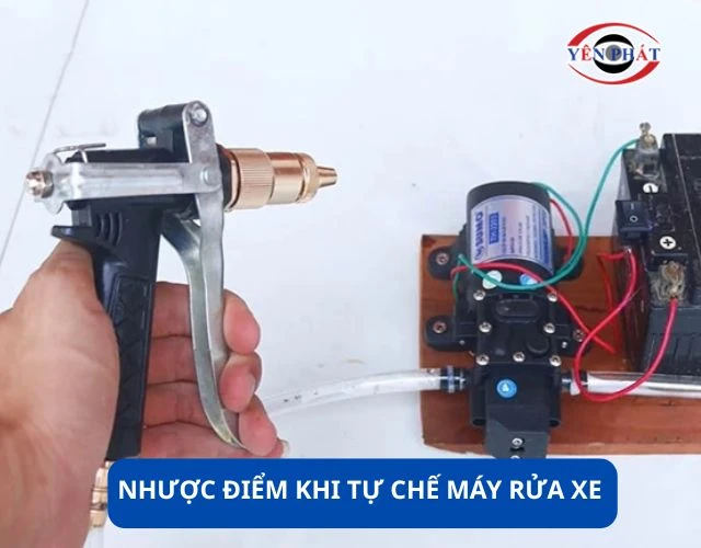 Nhược điểm khi tự chế máy rửa xe tại nhà