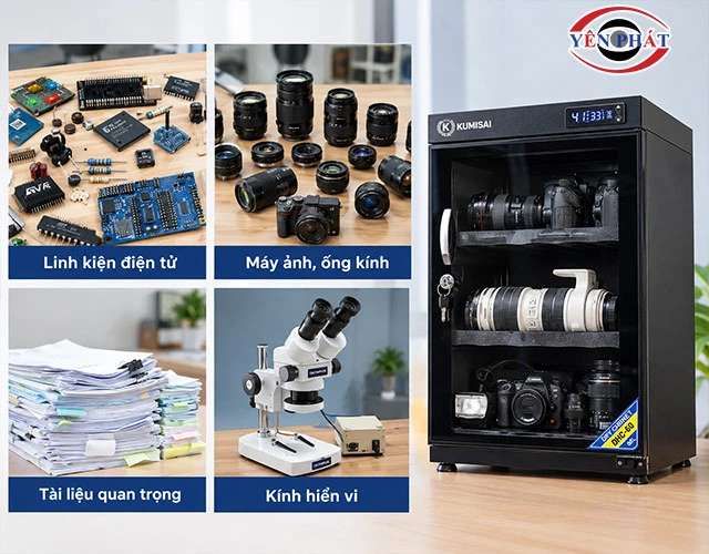 Tủ chống ẩm phù hợp bảo quản những gì?