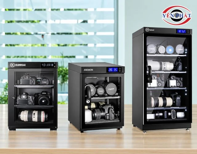 Tủ hút ẩm vận hành êm ái, tiện dụng