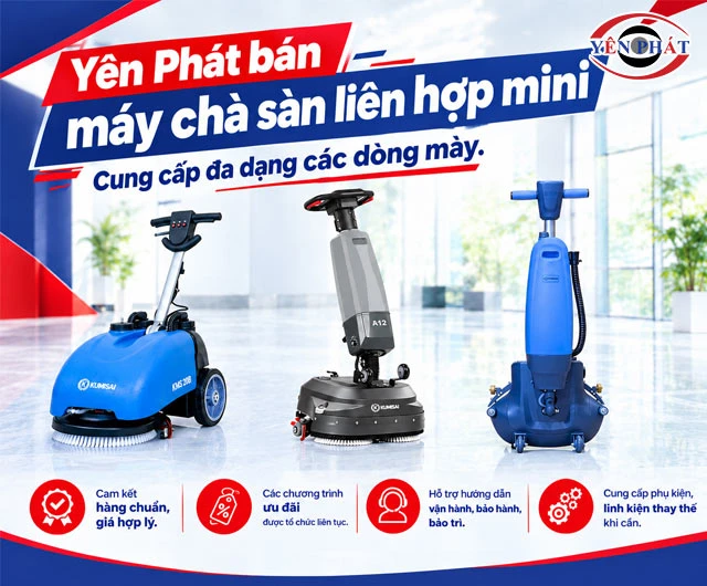 Bán máy chà sàn liên hợp mini