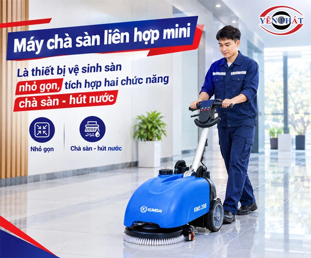 Máy chà sàn liên hợp mini