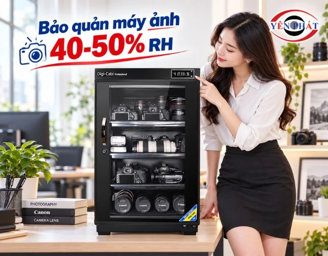Độ ẩm bảo quản máy ảnh bao nhiêu là phù hợp để tránh mốc?