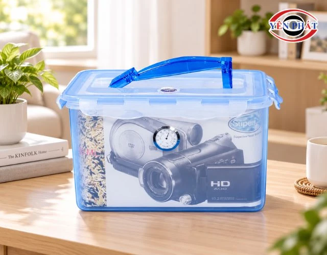 Sử dụng hộp chống ẩm để bảo quản máy ảnh