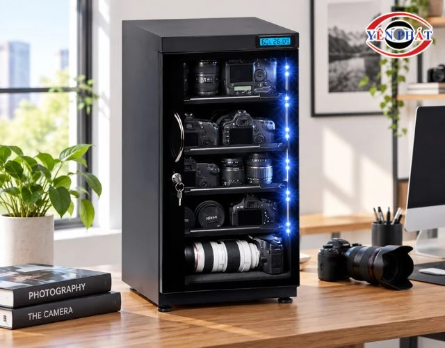 Tủ chống ẩm cho máy ảnh Asuka AD100 cao cấp