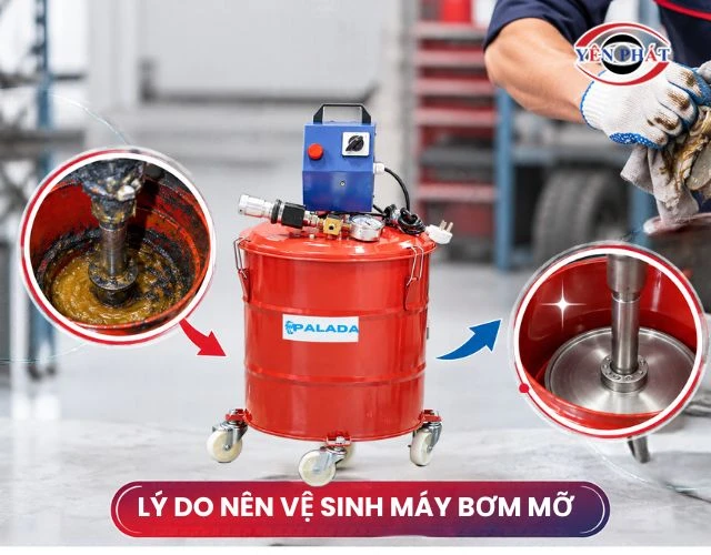 Tầm quan trọng của việc vệ sinh máy bơm mỡ định kỳ