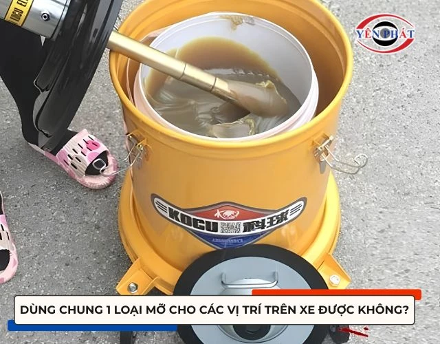 Dùng chung 1 loại mỡ cho tất cả các vị trí trên xe tải được không