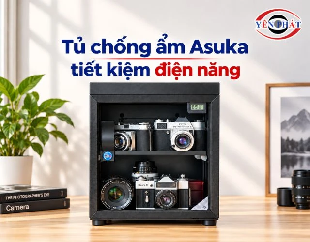 Tủ khử ẩm Asuka tiêu thụ điện năng thấp