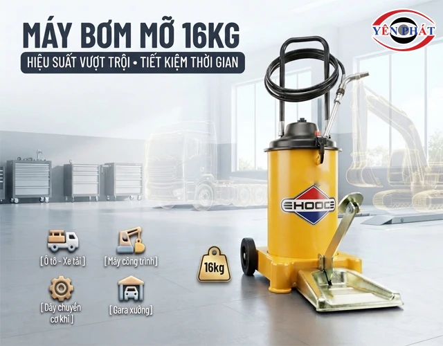Khi nào nên sử dụng máy bơm mỡ 16kg?
