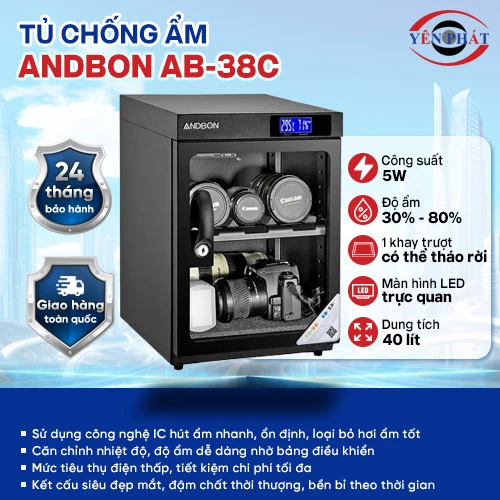 Tủ chống ẩm Andbon AB-38C (40 lít) 2