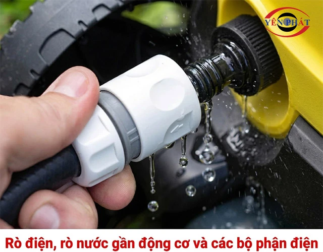 Máy rửa xe bị Rò điện, rò nước