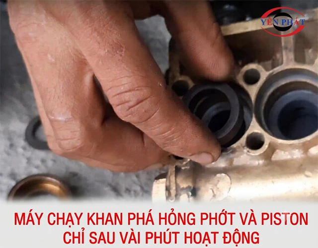 Tránh để máy chạy khan hoặc vận hành quá tải