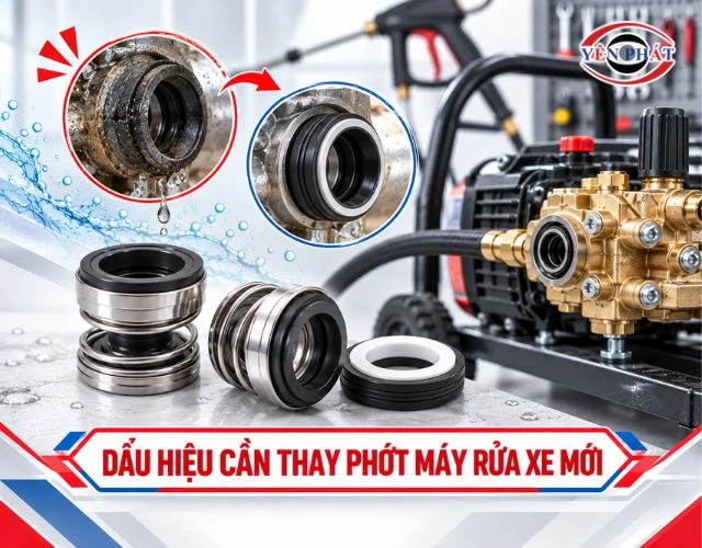Dấu hiệu cảnh báo bạn cần thay phớt máy rửa xe ngay