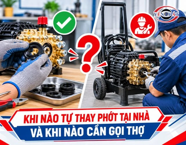 Trường hợp nào có thể tự thay phớt tại nhà, trường hợp nào nên gọi thợ chuyên nghiệp