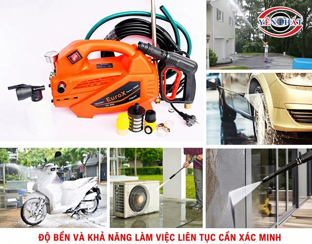 Độ bền của máy rửa xe Euro X