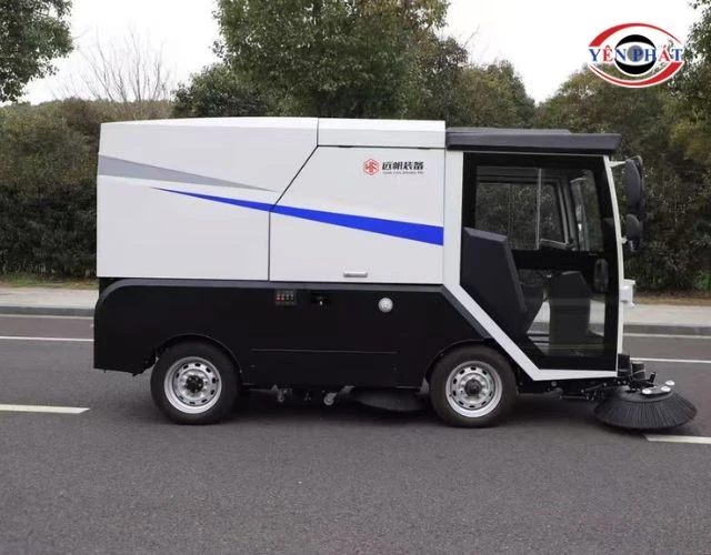 Giao diện xe quét rác ngồi lái Kumisai KMS-2000-M