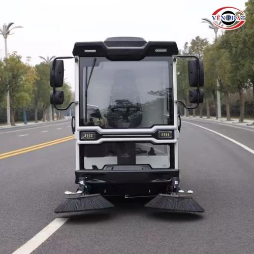Xe quét rác công nghiệp ngồi lái Kumisai KMS-2000-M (Pin Lithium) 6