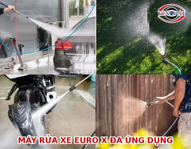 máy rửa xe Euro X linh hoạt