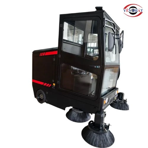 Xe quét rác công nghiệp ngồi lái Kumisai KMS 1900A
