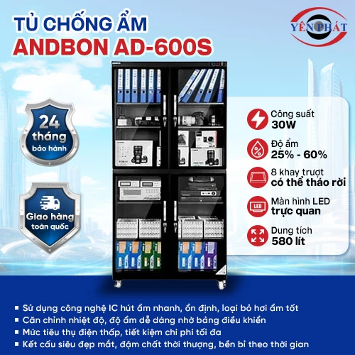Tủ chống ẩm Andbon AD-600S  2