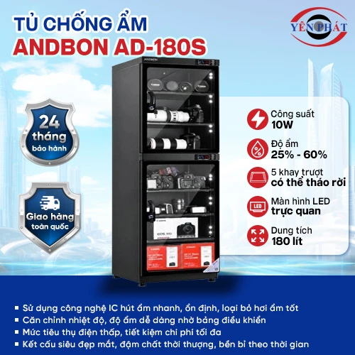 Tủ chống ẩm Andbon AD-180S 2
