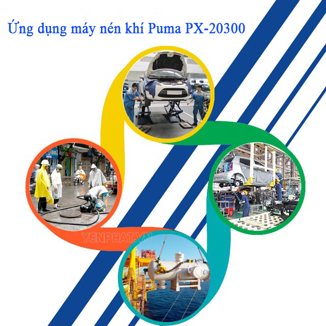  Puma PX-20300 (20HP) được ứng dụng trong nhiều lĩnh vực khác nhau