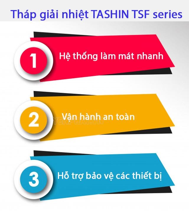Những ưu điểm nổi bật của tháp hạ nhiệt TASHIN TSF series