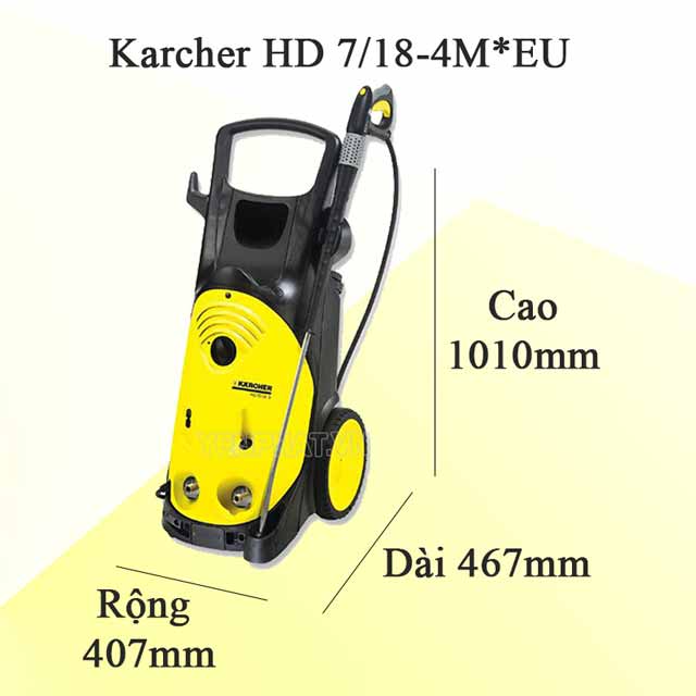 Máy phun rửa xe áp lực cao Karcher HD 7/18-4 M *EU
