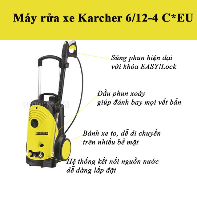 Máy phun rửa xe áp lực cao Karcher 6/12-4C*EU