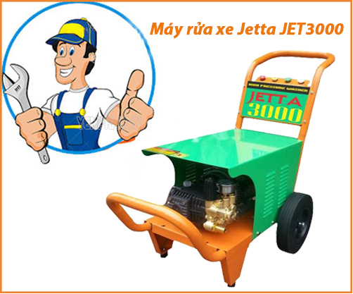 Máy xịt rửa xe Jetta JET3000 được chế tạo từ những nguyên liệu chất lượng cao