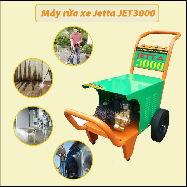 Máy rửa xe Jetta JET3000 được ứng dụng rộng rãi