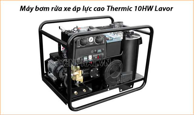 Máy bơm rửa xe áp lực cao Thermic 10HW Lavor Italy thường sử dụng trong các tiệm rửa xe chuyên nghiệp