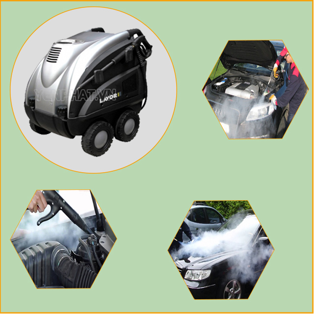 Máy rửa xe hơi nước nóng GV Metis Lavor được sử dụng phổ biến