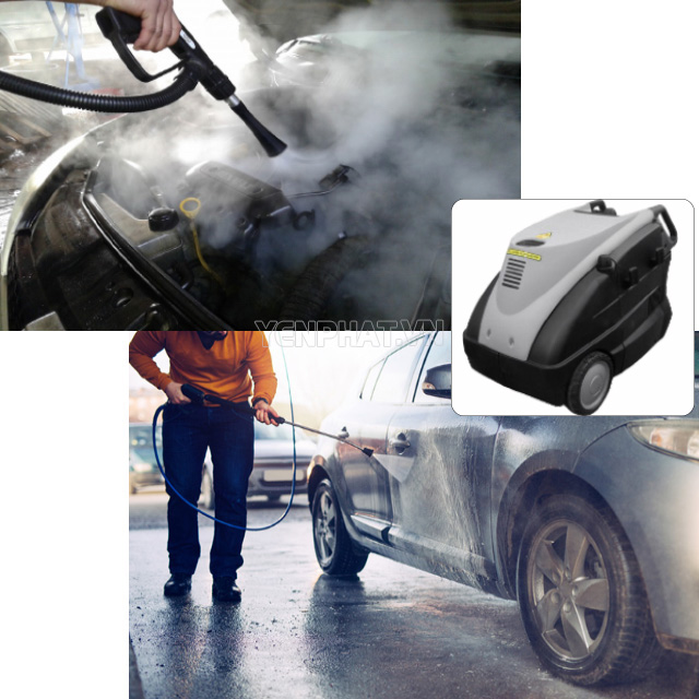 Thiết bị máy rửa xe hơi nước nóng có khả năng xịt rửa vượt trội