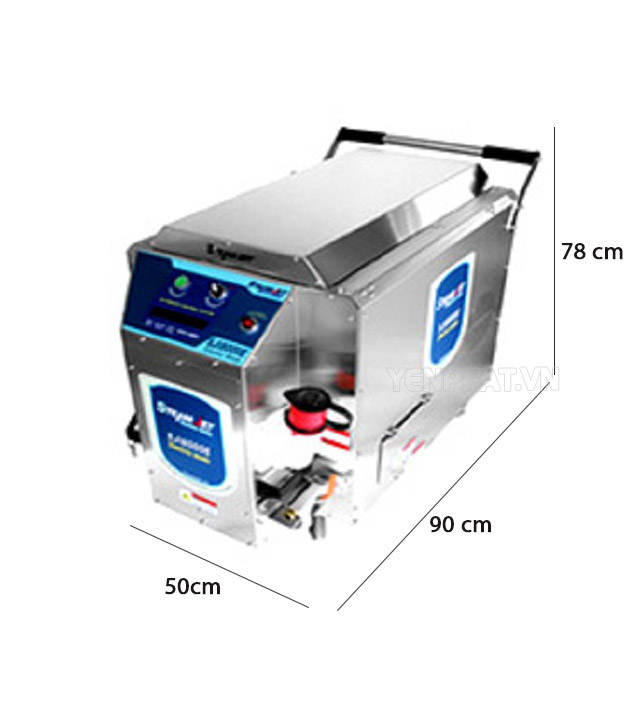 Máy rửa xe ô tô hơi nước nóng SJE 8000D được thiết kế hiện đại, dễ dàng sử dụng