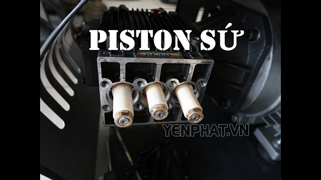 Vị trí lắp đặt Piston sứ trong động cơ máy rửa xe