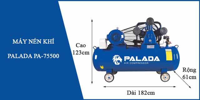 Máy nén khí công nghiệp Palada PA-75500