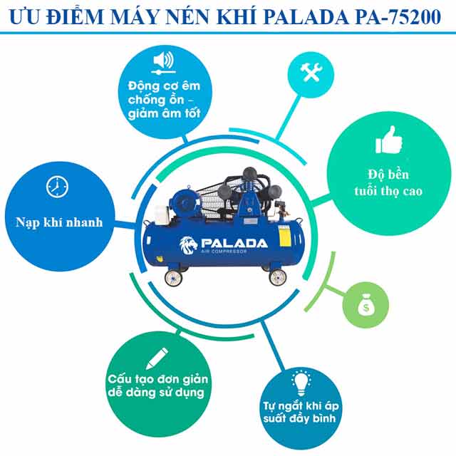Ưu điểm máy nén khí Palalda PA-75200