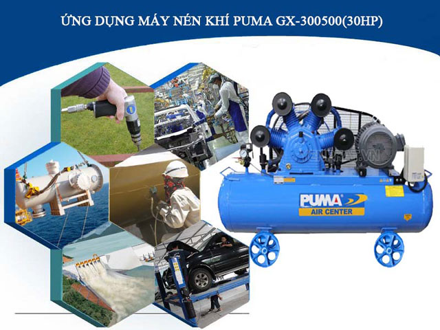 ứng dụng máy nén khí Puma GX-300500(30HP)