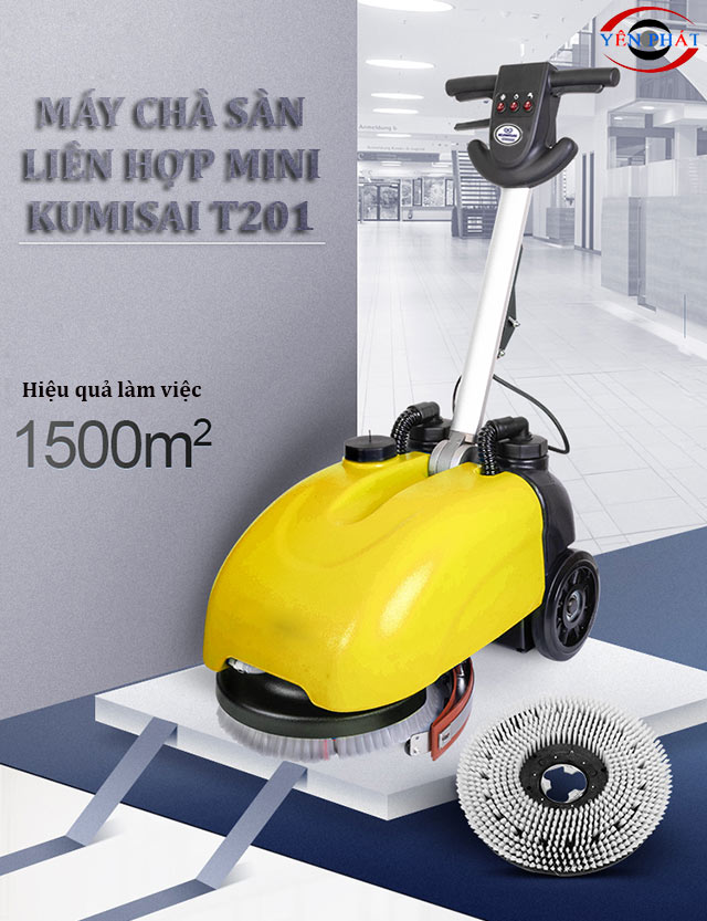 máy chà sàn liên hợp mini Kumisai T201