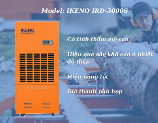 Ưu điểm điểm của máy hút ẩm IKENO IRD-3000S Dòng chuyên sấy