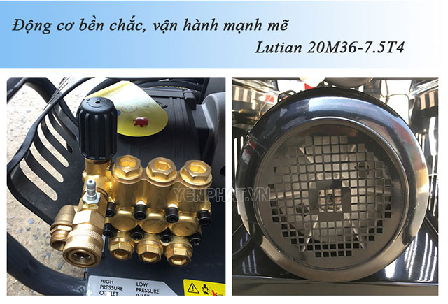 Máy rửa xe ô tô công suất lớn áp lực cao Lutian 20M36-7.5T4