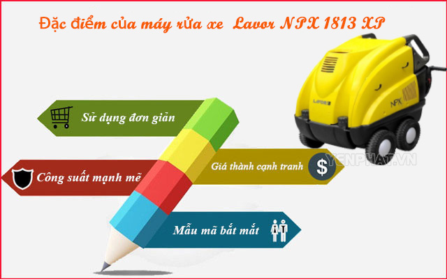 Máy phun rửa xe hơi áp lực cao Lavor NPX 1813 XP chinh phục người dùng bởi nhiều ưu điểm