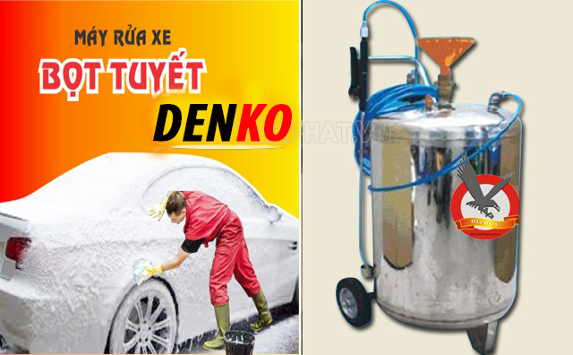 Bình tạo bọt DENKO-002 được sử dụng rộng rãi tại các tiệm rửa xe chuyên nghiệp