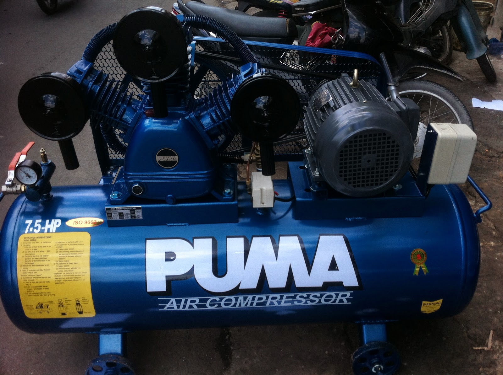 cách sử dụng máy nén khí Puma