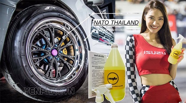 Nước rửa xe Nato Thái Lan được ưa chuộng