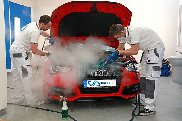 Giải pháp rửa xe khi máy nóng